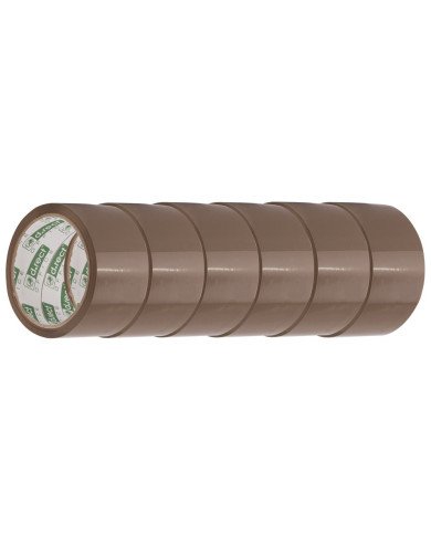 Taśma pakowa brązowa akryl 48mm x 50m 6szt - biurowemax.pl