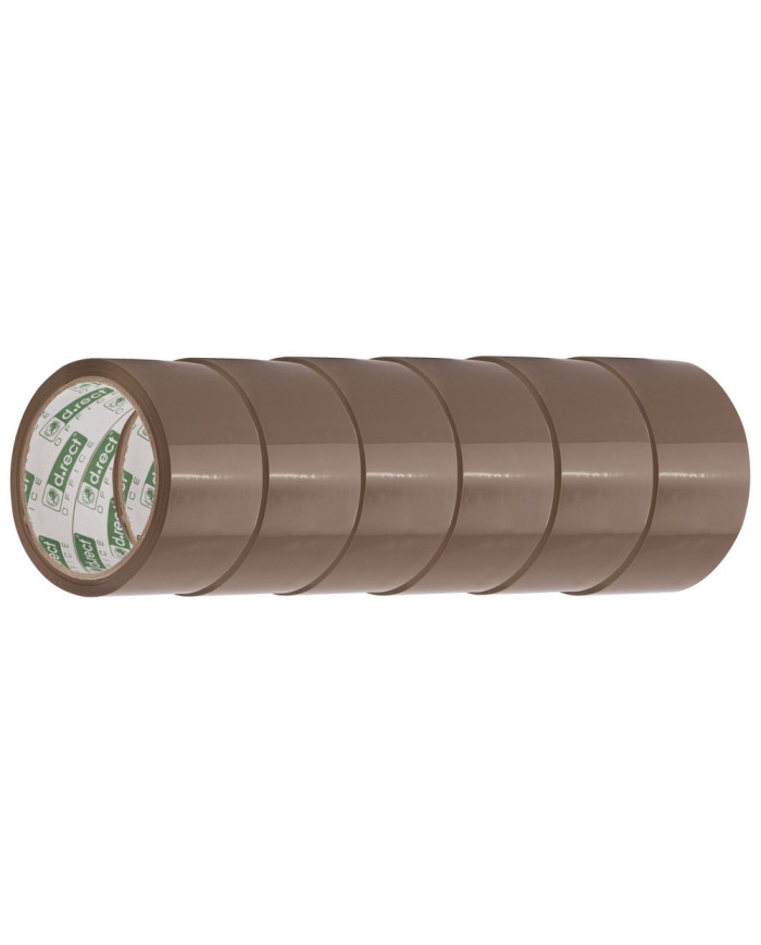 Taśma pakowa brązowa akryl 48mm x 50m 6szt - biurowemax.pl