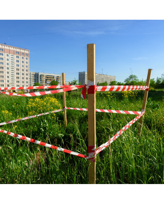 Taśma ostrzegawcza IH 48mm x 50m nieklejąca biało-czerwona