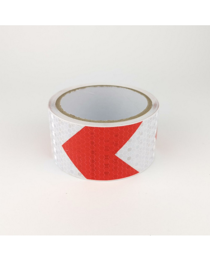 Taśma ostrzegawcza klejąca odblaskowa 50mm x 5m