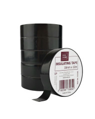 Taśma izolacyjna IH 18mm x 10m 6szt – czarna, klejąca