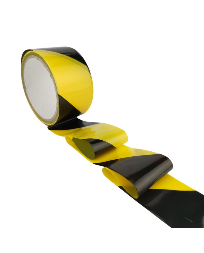 Taśma ostrzegawcza IH 48mm x 50m nieklejąca żółto-czarna