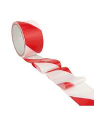Taśma ostrzegawcza IH 48mm x 50m nieklejąca biało-czerwona