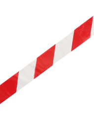 Taśma ostrzegawcza IH 48mm x 50m nieklejąca biało-czerwona