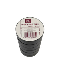 Taśma izolacyjna IH 18mm x 10m 6szt – czarna, klejąca
