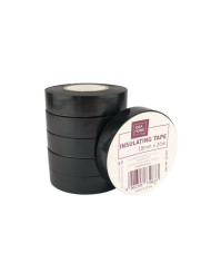 Taśma izolacyjna IH 18mm x 20m 6szt - czarna, klejąca