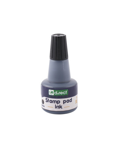 Tusz D.Rect czarny 30ml do stempli - 12 sztuk