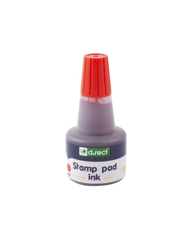 Tusz D.Rect czerwony 30ml do stempli - 12 sztuk