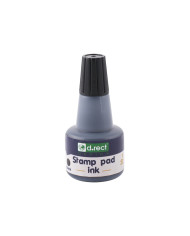 Tusz D.Rect czarny 30ml do stempli kauczukowych - biurowemax