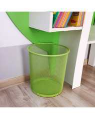 Kovový odpadkový koš limetka do kanceláře 350x297x275 mm