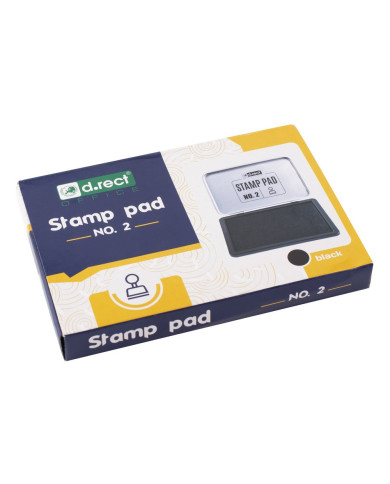 Poduszka do stempli Drect nr 2 czarna 12szt - biurowemax.pl