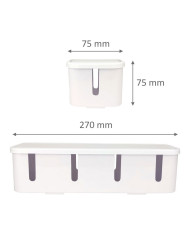 Pudełko na kable białe 270x75x75 mm - biurowemax.pl