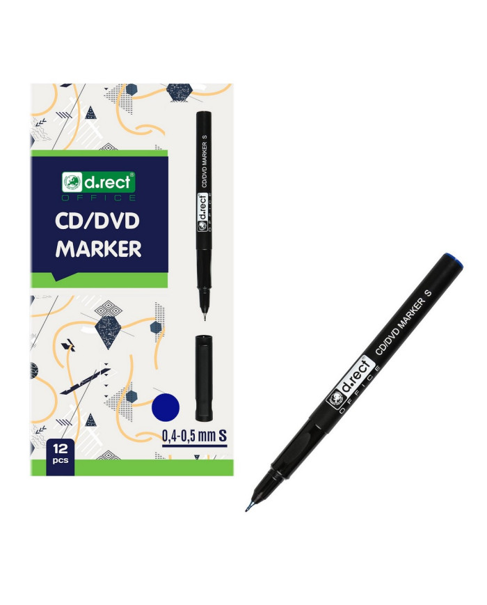 MARKER D.RECT CD 0,4-0,5 S NIEBIESKI 12szt