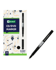MARKER D.RECT CD 0,7 F CZARNY 12szt