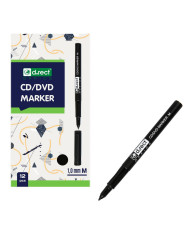 MARKER D.RECT CD 1,0 M CZARNY 12szt