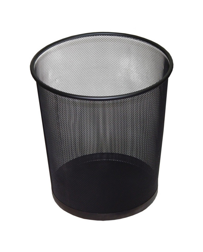 Kosz siatka czarny 12L - metalowy kosz na odpady