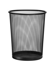 Kosz siatka czarny 19L - metalowy pojemnik na odpady