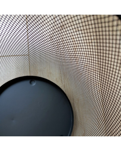 Kosz siatka czarny 12L - metalowy kosz na odpady