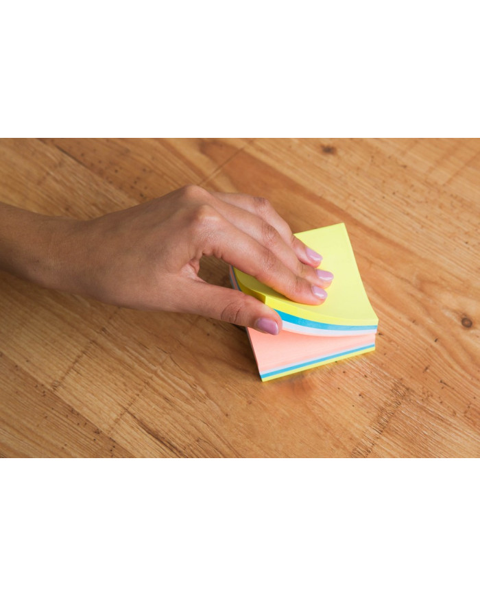 BLOCZEK D.RECT SAMOPRZYLEPNY 75x75mm MIX NEON 400 MANGO SET 6 szt
