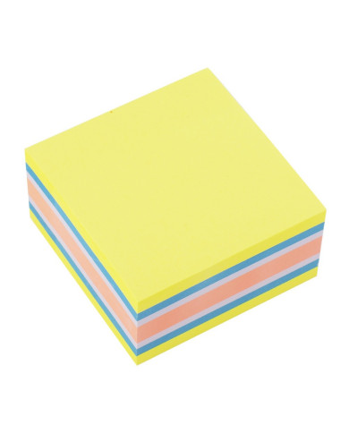 BLOCZEK D.RECT SAMOPRZYLEPNY 75x75mm MIX NEON 400 MANGO SET 6 szt