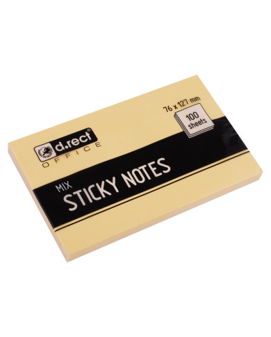NOTES SAMOPRZYLEPNY D.RECT 76x127mm MIX KOLOR