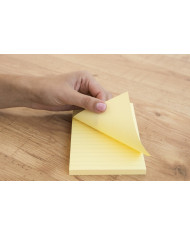 NOTES SAMOPRZYLEPNY D.RECT 98x150mm 100K ŻÓŁTY W LINIE