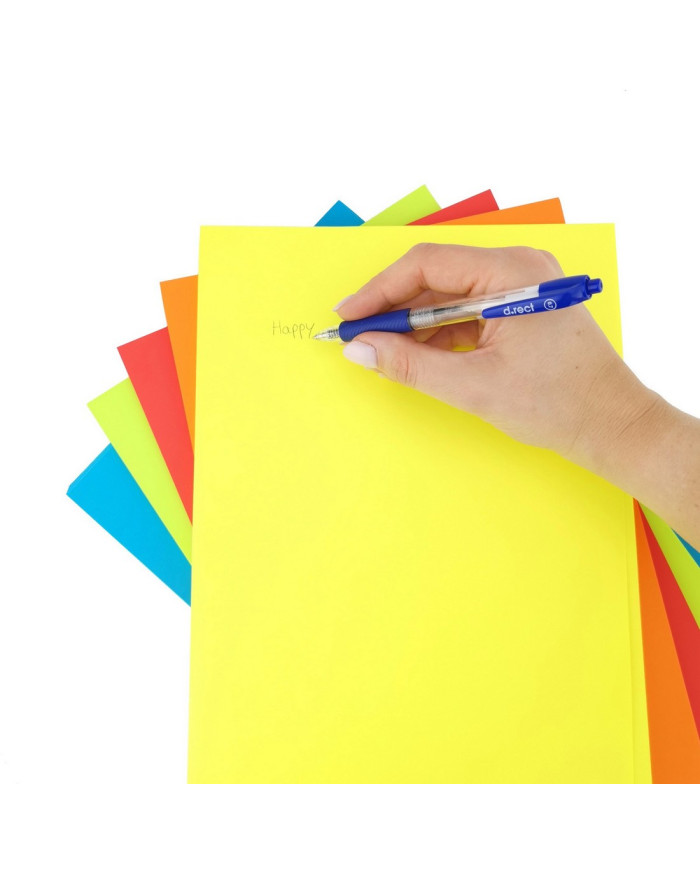 PAPIER KOLOROWY KSERO A4 D.RECT MIX 5x50ark