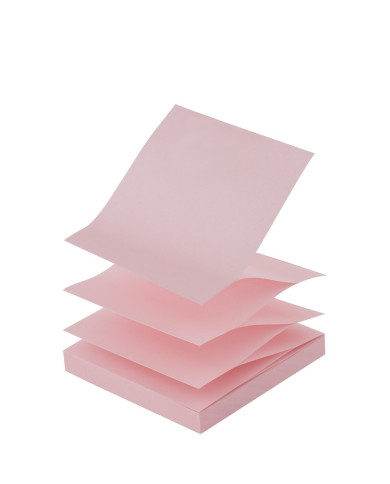 NOTES SAMOPRZYLEPNY D.RECT ZIG-ZAG 75x75mm RÓŻOWY