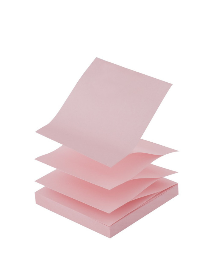 NOTES SAMOPRZYLEPNY D.RECT ZIG-ZAG 75x75mm RÓŻOWY