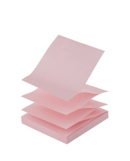 NOTES SAMOPRZYLEPNY D.RECT ZIG-ZAG 75x75mm RÓŻOWY