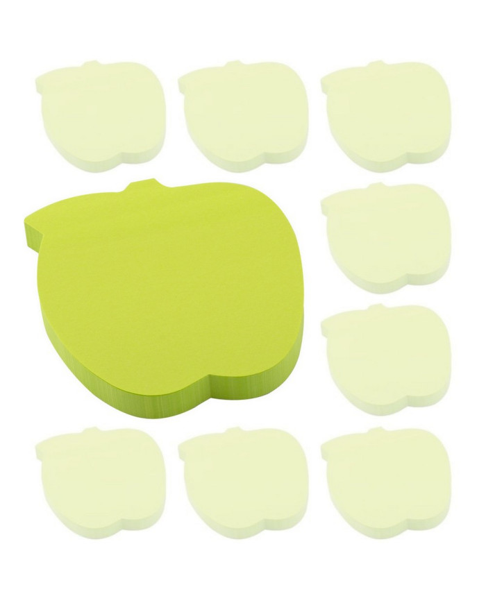 NOTES SAMOPRZYLEPNY D.RECT KSZTAŁTY 75x75mm 100K JABŁKO SET 12szt
