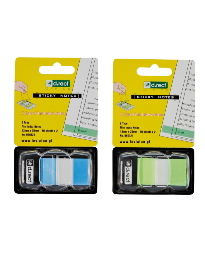 ZAKŁADKI INDEKSUJĄCE PET Z-TYPE 43x25mm 1x50szt 24szt