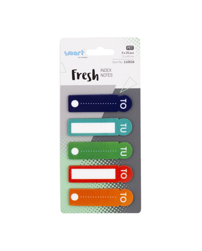 ZAKŁADKI INDEKSUJĄCE SMART PET FRESH 12x45mm 5x25szt TOTU