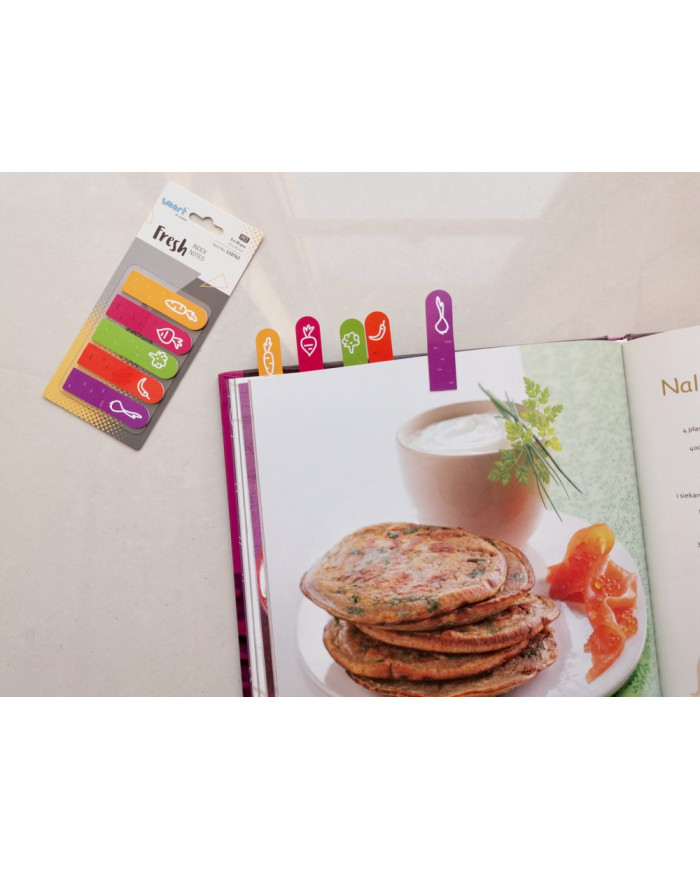 ZAKŁADKI INDEKSUJĄCE SMART PET FRESH 12x45mm 5x25szt WEGE