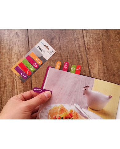 ZAKŁADKI INDEKSUJĄCE SMART PET FRESH 12x45mm 5x25szt WEGE