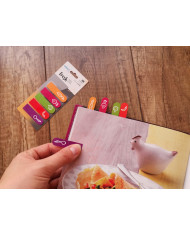 ZAKŁADKI INDEKSUJĄCE SMART PET FRESH 12x45mm 5x25szt WEGE