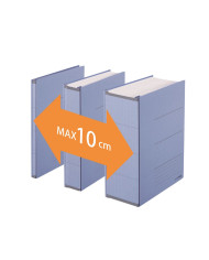 Teczka skoroszytowa ZERO MAX A4 szara, 10 sztuk