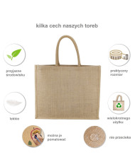 Torba jutowa laminowana Leviatan - eko i pojemna
