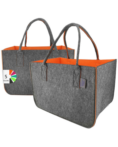 Torba filcowa Leviatan 2szt pomarańczowa 30l - praktyczna i stylowa