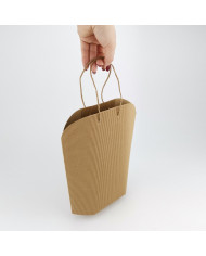 Torba prezentowa IH Wave Kraft M 6szt – naturalna, trwała
