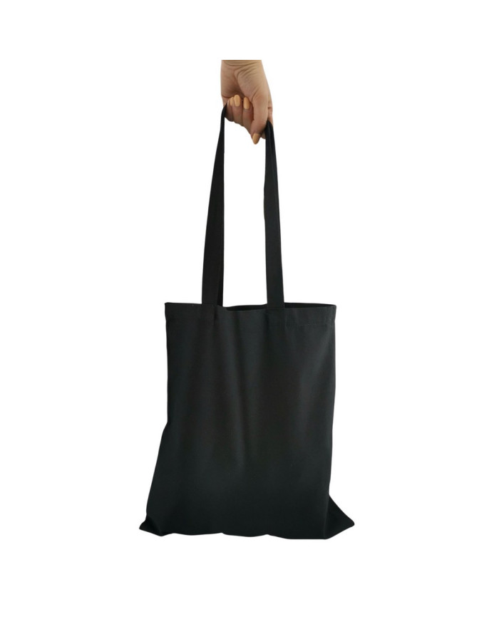 Bawełniana torba czarna 220g 380x420 mm 5 sztuk