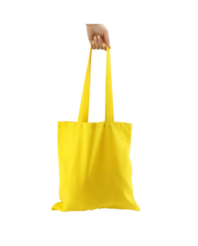 Bawełniana torba żółta 220g 380x420 mm 5 sztuk