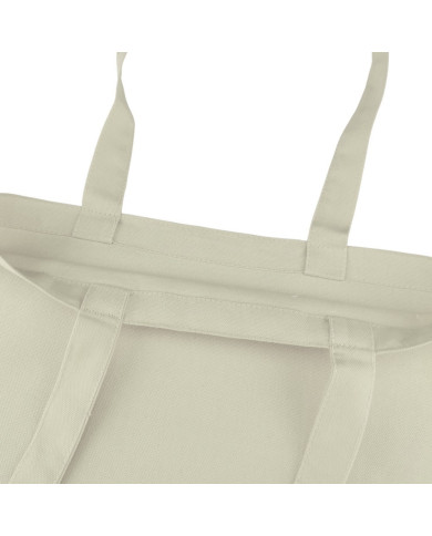 Torba bawełniana 220g 380x420x10 poszerzana 5szt naturalna