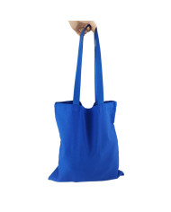 Niebieska torba bawełniana 220g 380x420 z długimi uszami 5szt