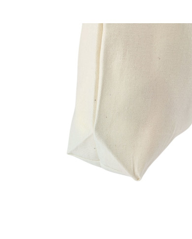 Torba bawełniana 220g 380x420x10 poszerzana 5szt naturalna