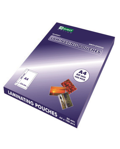 Folia laminacyjna A4 80 mic błyszcząca 100 arkuszy