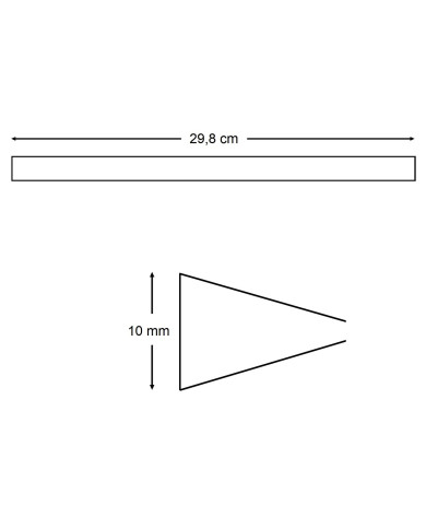 Listwa zaciskowa DRECT 10mm niebieska 50 sztuk