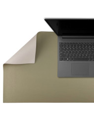 Mata skórzana Smart 80x40 cm dwustronna beżowa i oliwkowa