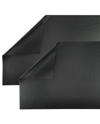 Mata skórzana Smart 80x40 cm dwustronna czarna