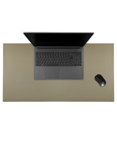 Mata skórzana Smart 80x40 cm dwustronna beżowa i oliwkowa